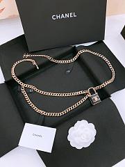 Chanel Chain Belt Metal & Lambskin Golden & Black - 2