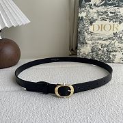 Dior Chic Belt Black Smooth Calfskin 20mm - 1