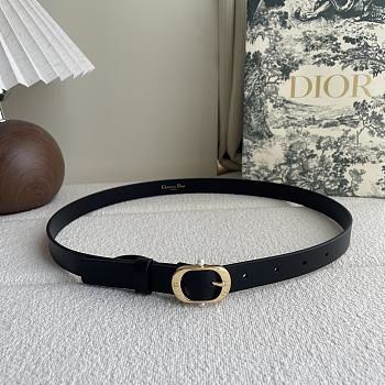 Dior Chic Belt Black Smooth Calfskin 20mm