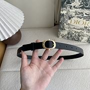 Dior Chic Belt Black Smooth Calfskin 20mm - 6