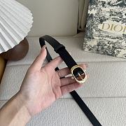 Dior Chic Belt Black Smooth Calfskin 20mm - 5