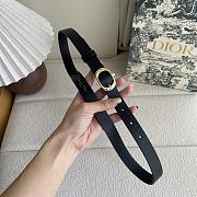 Dior Chic Belt Black Smooth Calfskin 20mm - 2