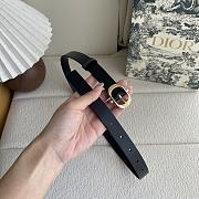 Dior Chic Belt Black Smooth Calfskin 20mm - 3
