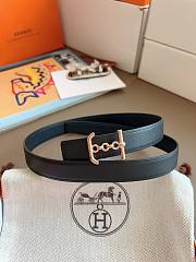 Hermes Ancre Marin Belt Buckle & Reversible Leather Strap 24mm Swift Epsom Black Gold - 5