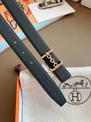 Hermes Ancre Marin Belt Buckle & Reversible Leather Strap 24mm Swift Epsom Black Gold - 3