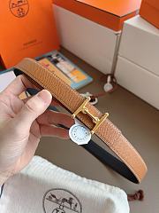 Hermes H Equestre Belt Buckle & Reversible Leather Strap 24mm Swift Epsom Black/Brown Gold - 3