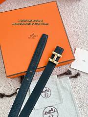 Hermes H Infini Belt Buckle & Reversible Leather Strap 24mm Swift Epsom Black Gold - 4