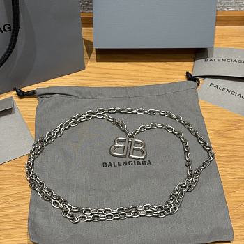 Balenciaga Monaco Chain Belt Silver