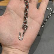 Balenciaga Monaco Chain Belt Silver - 5