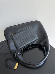 Bottega Veneta Large Campana Black Grained Leather - 39x24x18.5cm - 3