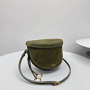 Alaia Hip Bag In Nubuck Khaki - 20x16x11cm - 2