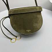 Alaia Hip Bag In Nubuck Khaki - 20x16x11cm - 4