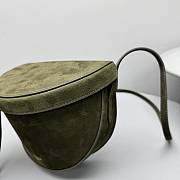 Alaia Hip Bag In Nubuck Khaki - 20x16x11cm - 6