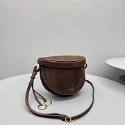 Alaia Hip Bag In Nubuck Brown - 20x16x11cm - 6