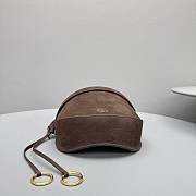 Alaia Hip Bag In Nubuck Brown - 20x16x11cm - 4