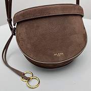 Alaia Hip Bag In Nubuck Brown - 20x16x11cm - 3