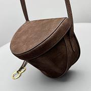 Alaia Hip Bag In Nubuck Brown - 20x16x11cm - 2
