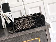 Chanel Flap Bag Sequins & Silver Tone Metal - 20x10x7cm - 4