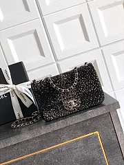Chanel Flap Bag Sequins & Silver Tone Metal - 20x10x7cm - 5