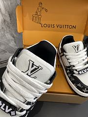 LV Trainer Sneaker Monogram Denim and Monogram Embossed Black 1A9JGI  - 6