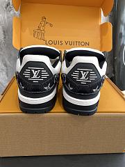 LV Trainer Sneaker Monogram Denim and Monogram Embossed Black 1A9JGI  - 4