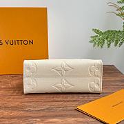 LV Onthego PM Monogram Empreinte Leather Cream M46569 - 25x19x11.5cm - 5
