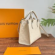 LV Onthego PM Monogram Empreinte Leather Cream M46569 - 25x19x11.5cm - 3
