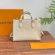 LV Onthego PM Monogram Empreinte Leather Cream M46569 - 25x19x11.5cm - 1