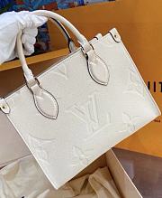 LV Onthego PM Monogram Empreinte Leather White - 25x19x11.5cm - 5