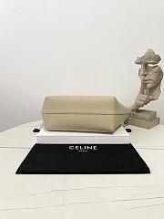Celine Small Cabas Anais Cuir Triomphe In Grained Calfskin Beige - 28×24×12cm - 4