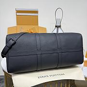 LV Keepall Bandouliere 50 Bag Aerogram Waxy Calf Leather Black M26118 - 50x29x23cm - 4