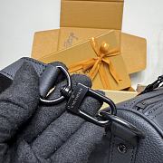 LV Keepall Bandouliere 35 Bag Aerogram Waxy Calf Leather Black M15249 - 34x21x16cm - 2