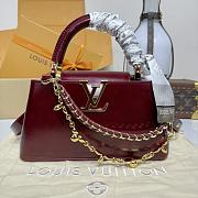 LV Capucines East West BB Red M25492 - 26.5x14x8cm - 1
