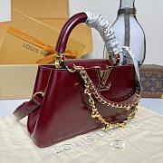 LV Capucines East West BB Red M25492 - 26.5x14x8cm - 6