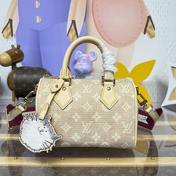 LV Travels With Grace Coddington Speedy Bandouliere 20 Meowgram M15151 - 20.5x13.5x12cm