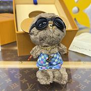 LV Louis Bear Bag Charm Blue M03178  - 6