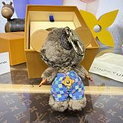 LV Louis Bear Bag Charm Blue M03178  - 4