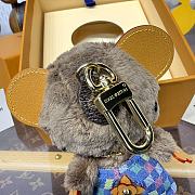 LV Louis Bear Bag Charm Blue M03178  - 2
