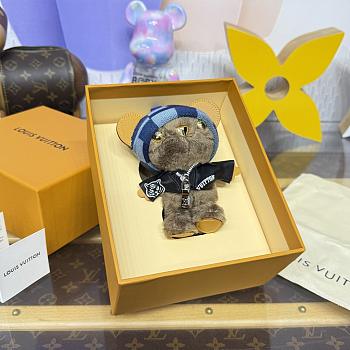 LV Louis Bear Bag Charm Black M03206