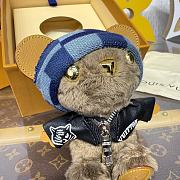 LV Louis Bear Bag Charm Black M03206 - 6