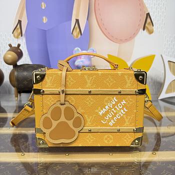 LV Handle Trunk Monogram Heritage Yellow M12458 - 24x16.5x8cm