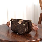 LV Multi Pochette Accessoires Monogram Coated Canvas Pink M44840 - 24x13.5x4cm - 5