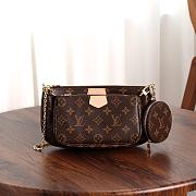 LV Multi Pochette Accessoires Monogram Coated Canvas Pink M44840 - 24x13.5x4cm - 4