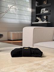 Chanel Mini Bow Bag  Velvet Effect Nylon & Gold Tone Metal Black - 26x18x5cm - 3