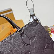 LV Onthego MM Monogram Empreinte Leather Chocolate M12967 - 35x27x14cm - 4