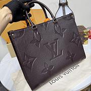 LV Onthego MM Monogram Empreinte Leather Chocolate M12967 - 35x27x14cm - 3