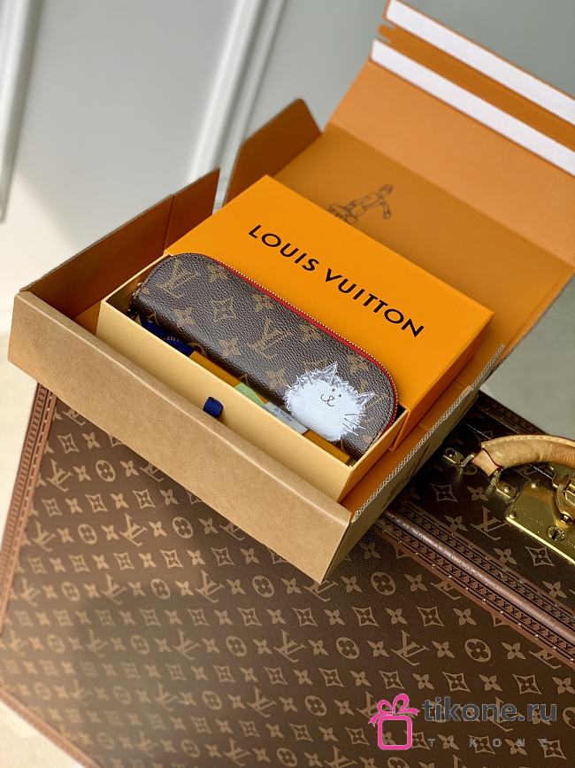 LV Travels With Grace Coddington Charlotte Pencil Pouch GI1396 - 20x7x2cm - 1