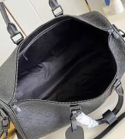 LV Keepall Bandoulière 50 Taurillon Monogram Black M59025 - 50x29x23cm - 3