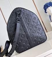 LV Keepall Bandoulière 50 Taurillon Monogram Black M59025 - 50x29x23cm - 4