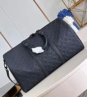 LV Keepall Bandoulière 50 Taurillon Monogram Black M59025 - 50x29x23cm - 6